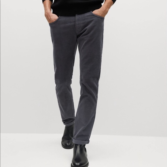 Mango Other - MANGO MAN Slim Fit Denim Effect Corduroy Trousers